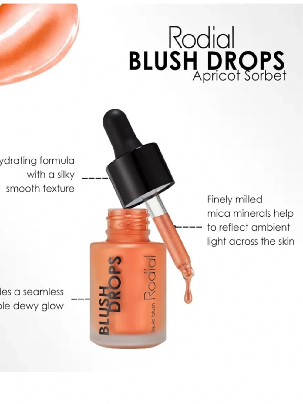 Rodial Blush Drops Apricot Sorbet Liquid Blush